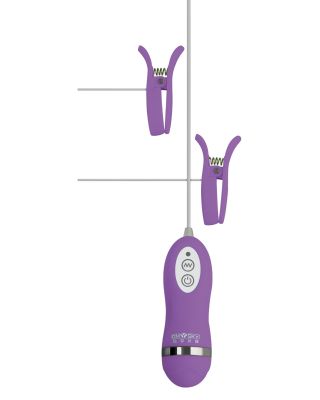 GigaLuv Vibro Clamps - 10 Functions Purple