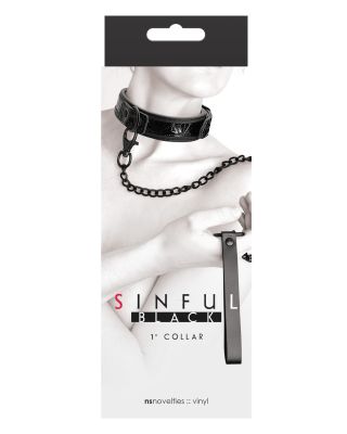 Sinful 1" Collar - Black