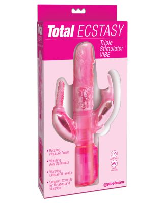 Total Ecstasy Triple Stimulator Vibe - Pink