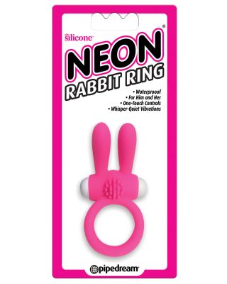 Neon Luv Touch Rabbit Ring - Pink