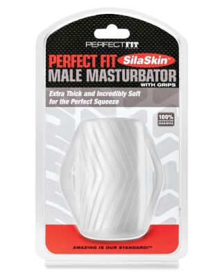 Perfect Fit Male Masturbator w/Grip - Clear