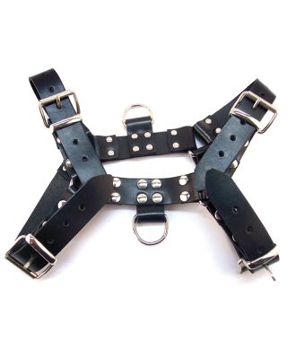 Rouge Over the Head XLarge Harness - Black