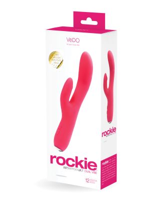 VeDO Rockie Rechargeable Dual Vibe - Foxy Pink