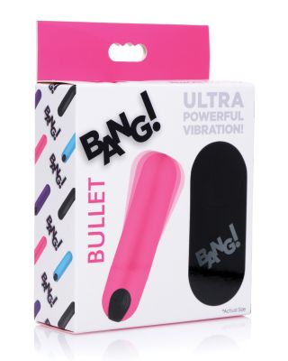 NO ETA Bang! Vibrating Bullet w/ Remote Control - Pink