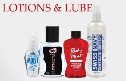 Sex lotions and lubes